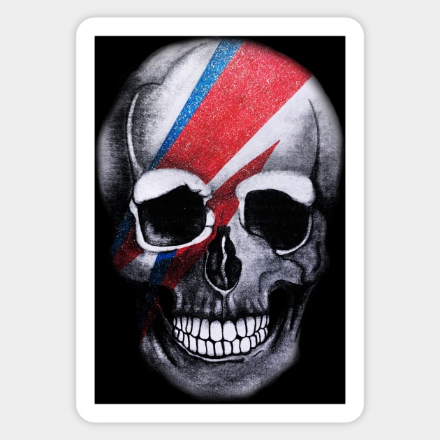 Bowie Skull Sticker by Dani-Moffet